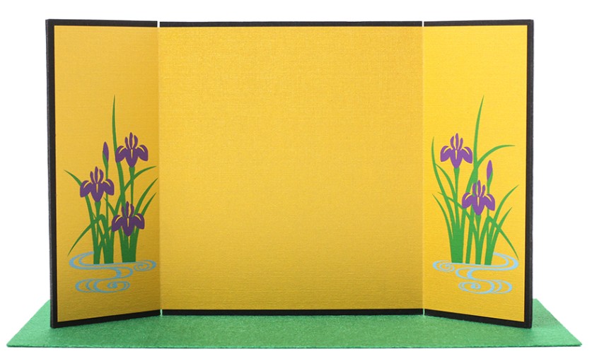 鶴の絵の木製屏風 3つ折り 金屏風 日本画金屏風の製造/