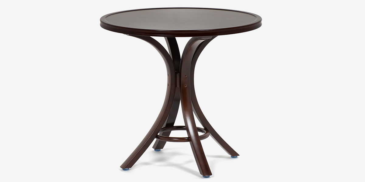 秋田木工 ダイニングテーブル「T-130」ナラ材/ブナ材 ウォールナット色