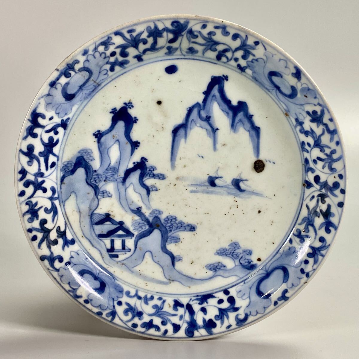 骨董品 江戸前期 染付初期伊万里 コレクション品 骨董品 江戸前期 染付