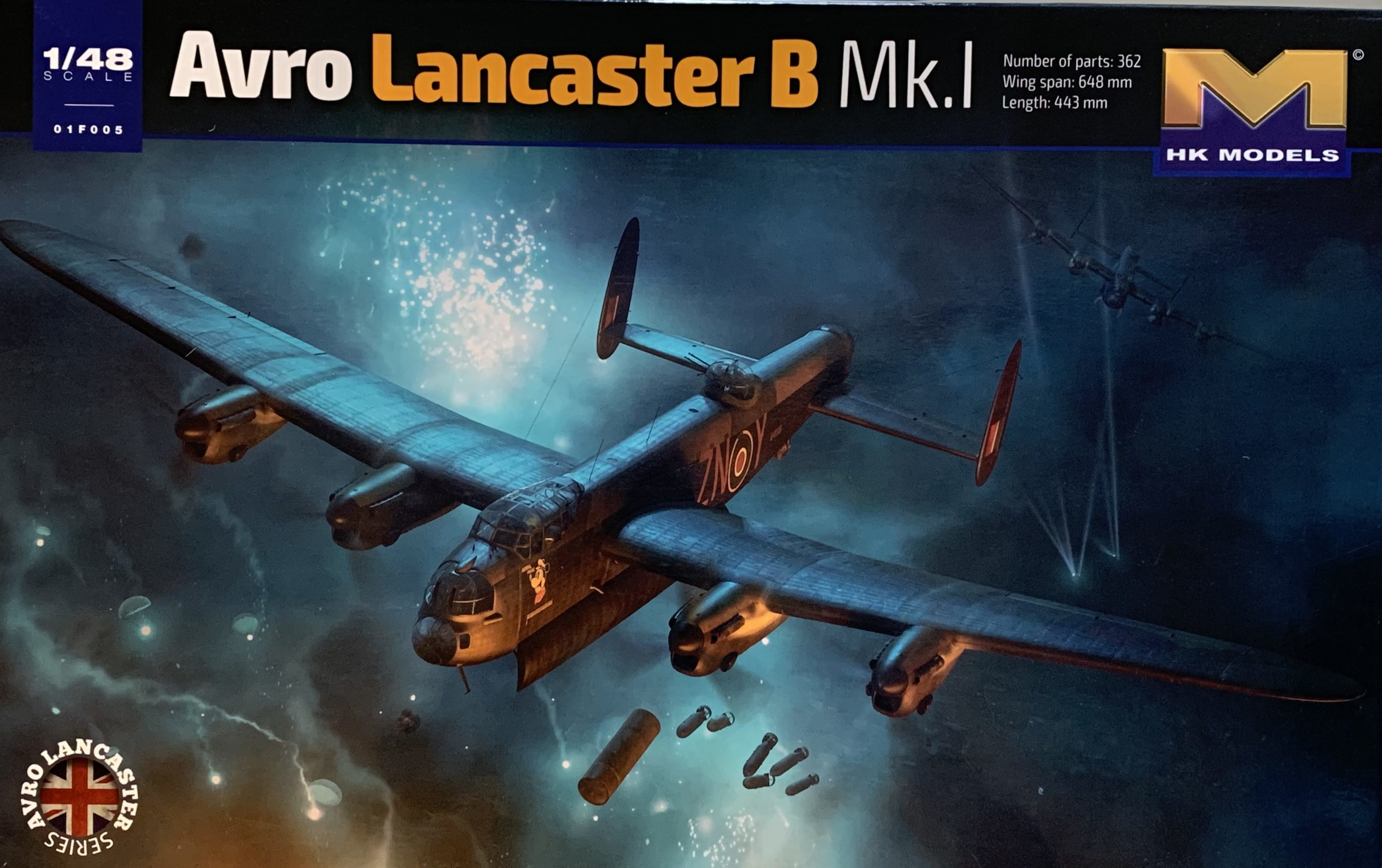 アブロランカスター爆撃機 エッチングパーツ付1:48プラモデル アブロ