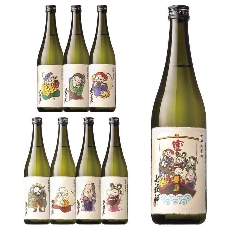 酒の七福神 七本槍 福禄寿 日本酒】純米酒辛口 七福神 720ml（岩手・