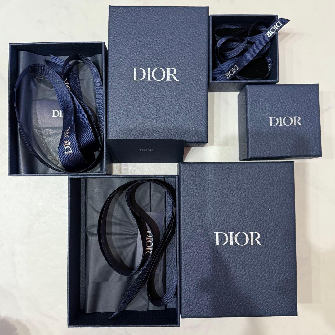Dior ディオール box 空箱 ネイビー 3箱 - メルカリ
