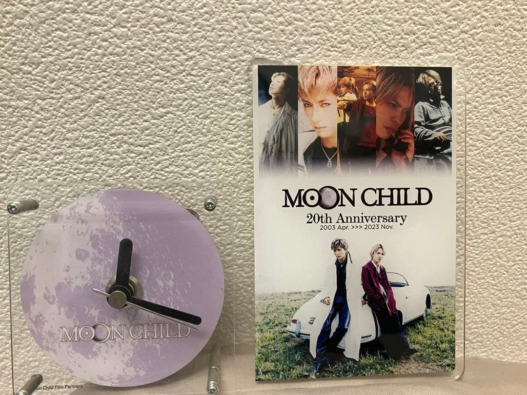 Gackt MOON CHILD 20th アクリル置き時計 HYDE #GACKT 共演⚡ 映画『MOON CHILD 〜20周年記念上映〜』 ＠ Loppi