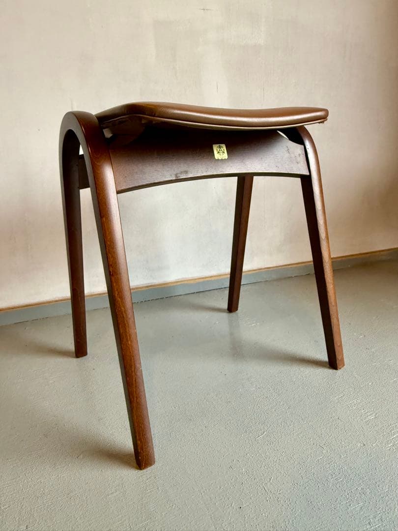 秋田木工 スタッキングスツール ブラウン