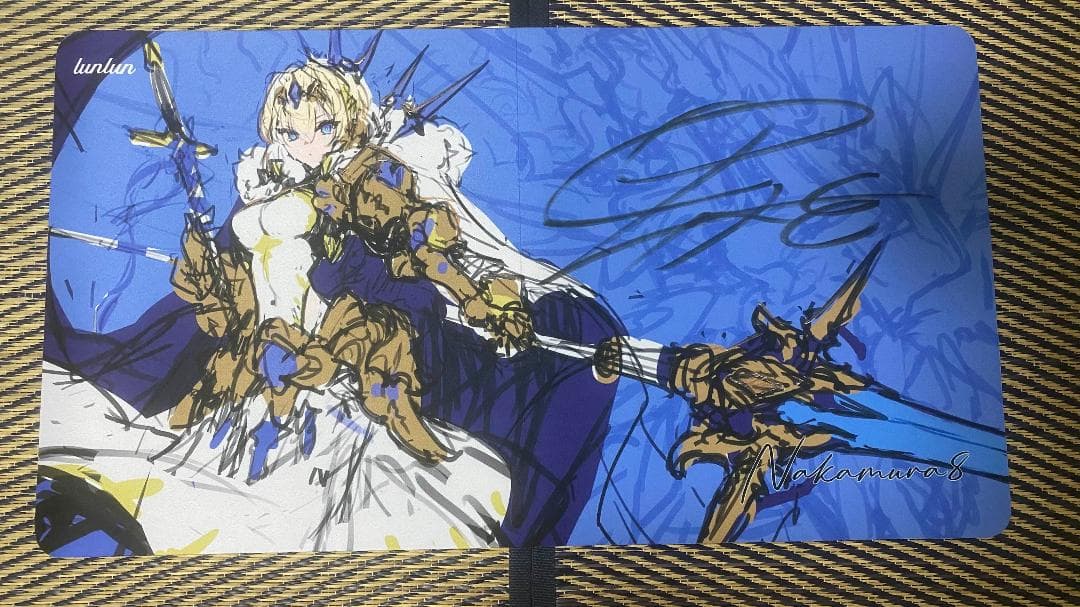 中村エイト　直筆サイン入り　加筆拡張アート　プレイマット　② ☆総販売枚数6点のみ☆中村エイト先生☆描き下ろし複製原画☆九頭龍